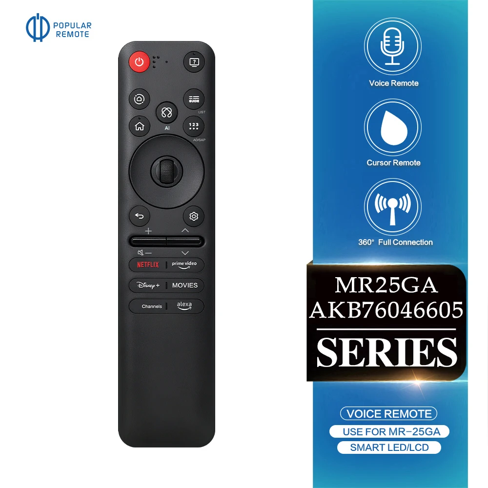 AKB76046605 MR25GA Magic Voice Remote Control Suitable For MR19BA/MR20/21/22/23/24/25GA Series Controller With Pointer Function