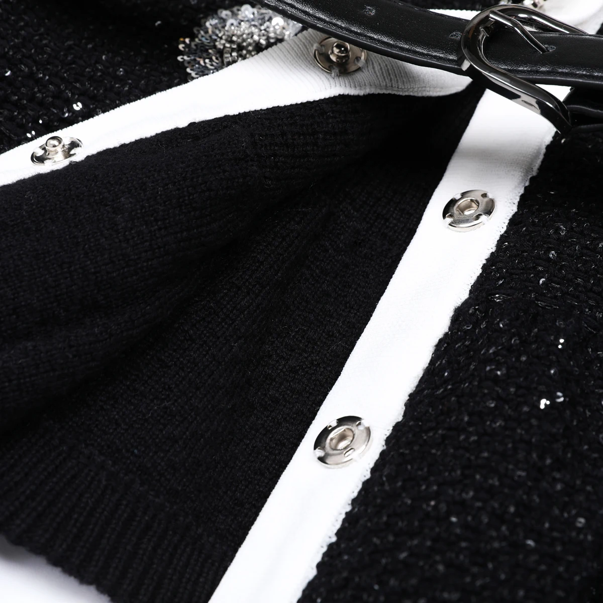 25293 High-quality New Fashion Elastic Knitted Embroidered Long Sleeved Waistband Cardigan+slim Fit Skirt Women's Set