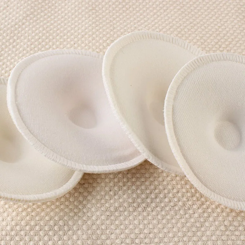 4pcs Breast Pads Absorbency Skin-friendly Breathable Sponge Pads for Mommy Anti-overflow Breast Pads Nursing Accessories