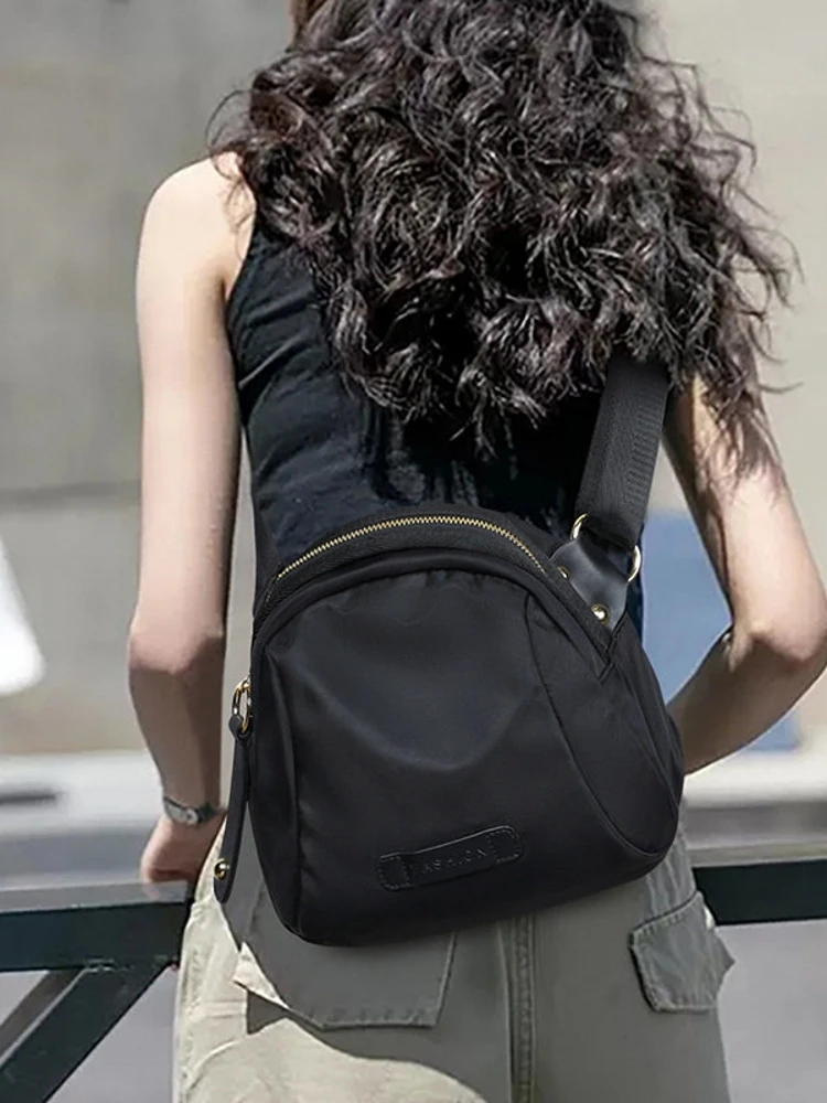 Trendy Canvas Crossbody Bag Women's Oxford Cloth Multi-Functional Spring Summer Fashionable Bag Popular Small Pack Bag