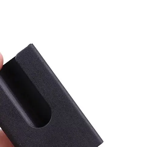

Universal Black Razor Head Protective Cover Case Plastic Double Edge Razor Head Sleeve Long Handle