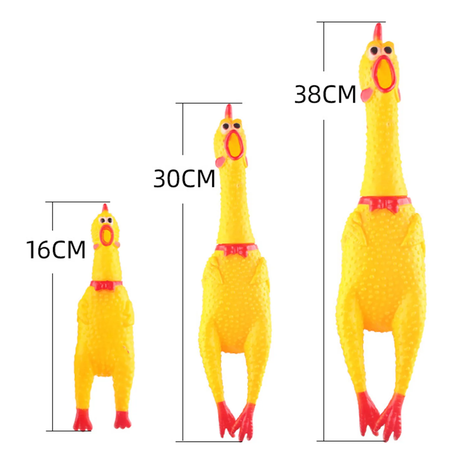 Extra Load Squawking Chicken Toy Soft Chew Molar Dog Small Screaming Chicken Toys for Dogs Pets Puppies