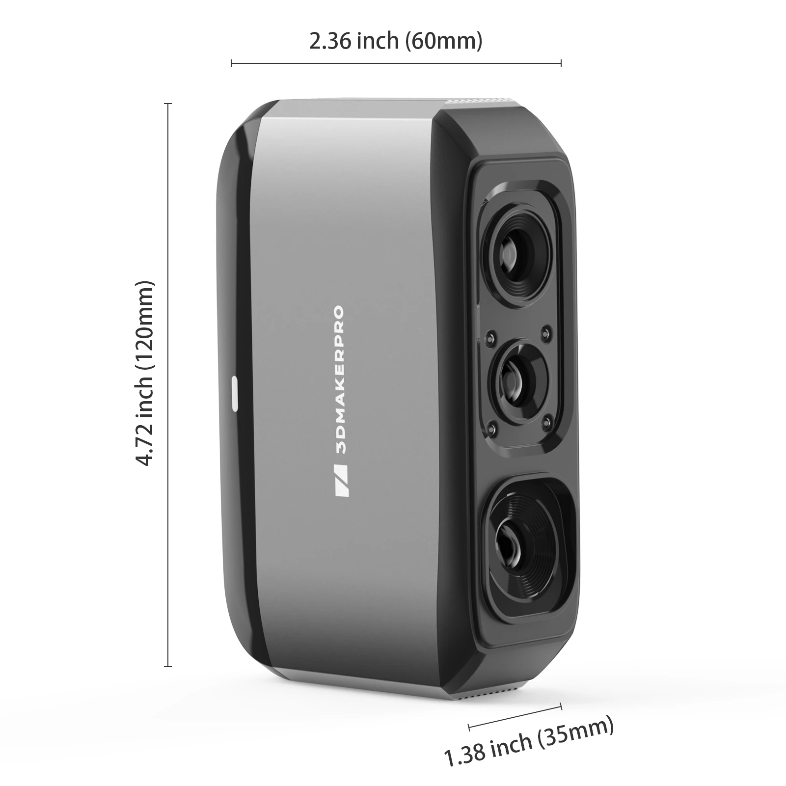 3D-Scanner für den 3D-Druck, tragbarer 3D-Modellscanner mit 0,03 mm hochdetaillierter Präzision, 24-Bit-Farbkamera,