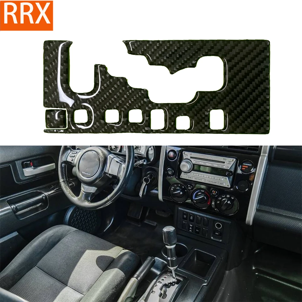 

For Toyota FJ Cruiser 2007-2014 Automatic Gear Shift Panel Cover Real Carbon Fiber Sticker Automotive Interior Trim Accessories