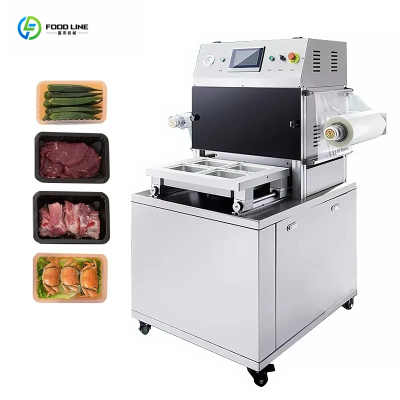 Customized Modified Atmosphere Fresh-keeping Vacuum Packaging Machine Aquatic Products Prefabricated Food Sealing Machine