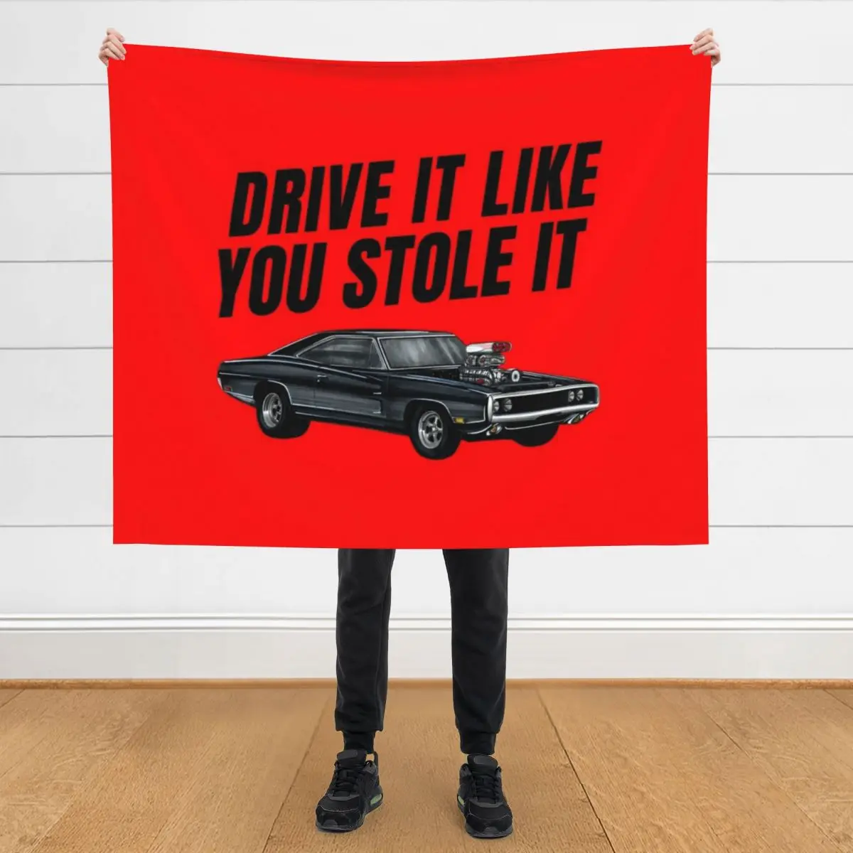 

Drive it like you stole it { fast and furious Dom's Charger } Throw Blanket Blankets For Sofas Furrys Luxury Blankets
