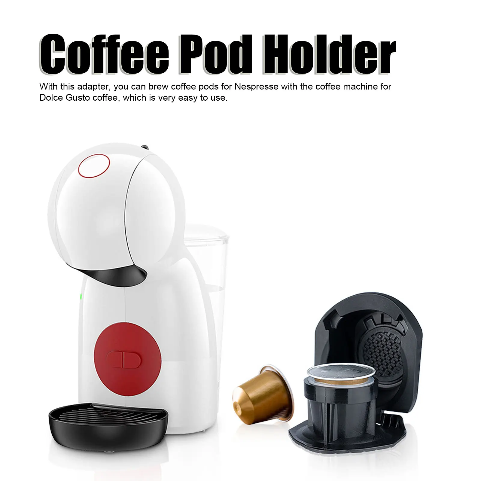 Kaffee Pod Konverter Wiederverwendbare Kaffee Pods Adapter Konverter Halter für Dolce Gusto Maschine Kaffee Kapsel Adapter