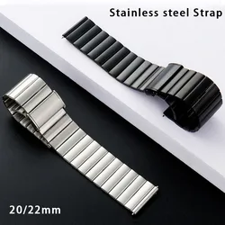 20mm 22mm Stainless Steel Strap Metal Watchband Quick Release Wristband Universal Replacement Beacelet for Man Woman Accessories