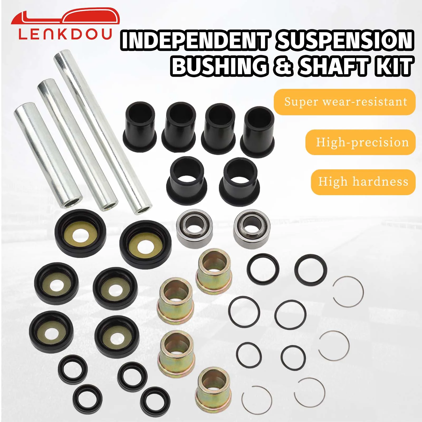 Rear Independent Suspension Bushing Kit For Honda Rincon TRX650 2003-2005 TRX680 2006-2019 Front/ Rear A-Arm Bushings Shaft Kits