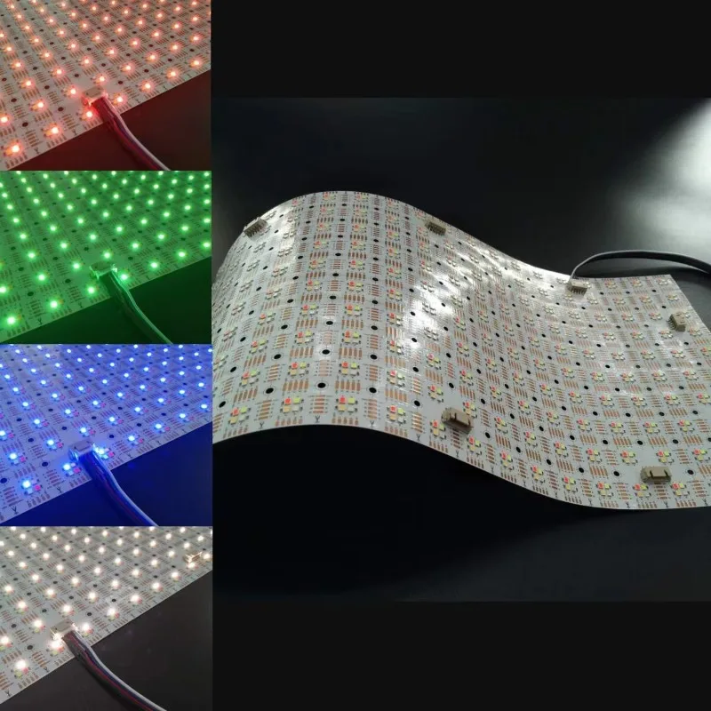 

High Brightness 480mm * 240mm 800leds SMD2835 Flexible RGBW Ultra Thin Light Emitting Diode Panel Light