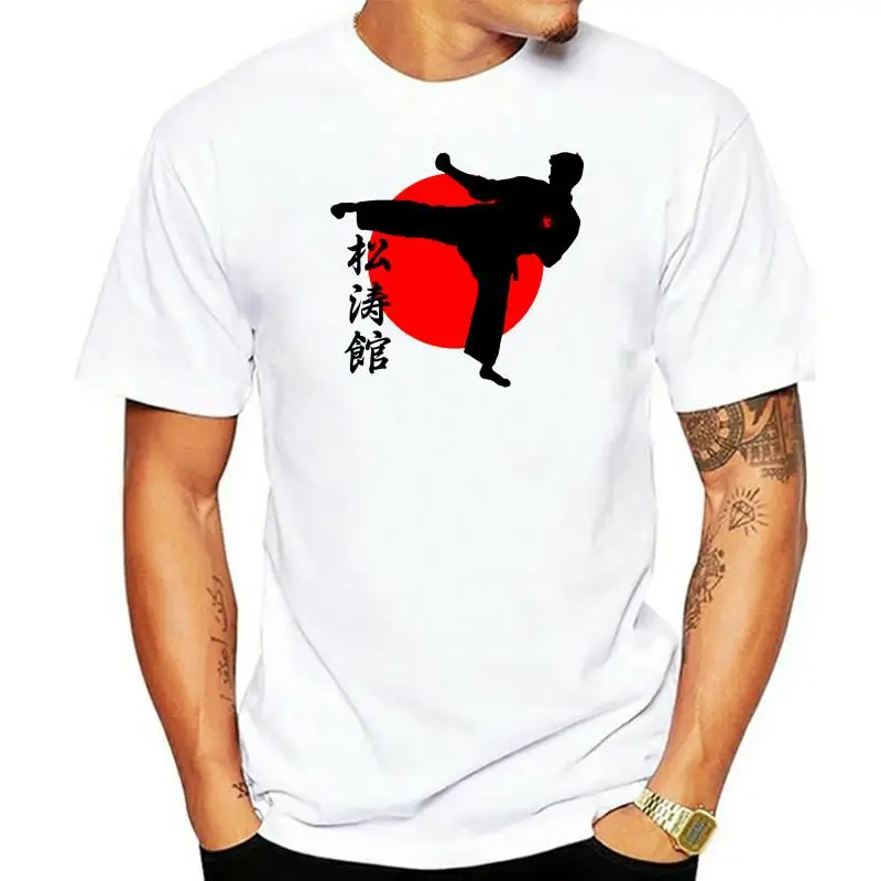 Cotton Casual Top Tee New Shotokan Karate Japanese Martial Art dress T-shirt Mens Shirts Short Sleeve Trend Clothing T shirt