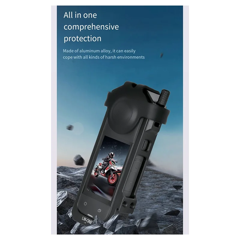 M07K-For Insta360 ONE X4 Metal  Cage Shadow Stone X4 Action Camera Accessory For Insta360 X4 Metal Expansion Bezel