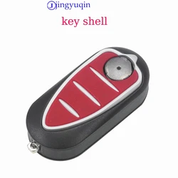 jingyuqin Replacement Remote Folding Flid Car Key Fob Case Shell Cover For Alfa Romeo Mito Giulietta GTO 159
