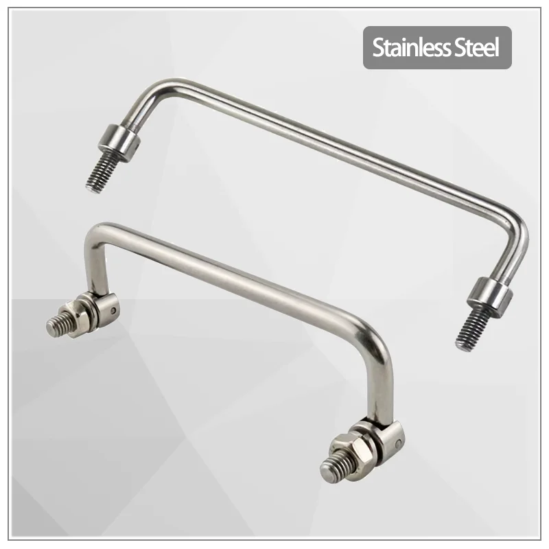 

Stainless Steel Round Rod Foldable Positioning Handle For Industrial Electrical Network Box Cabinet Door Handle