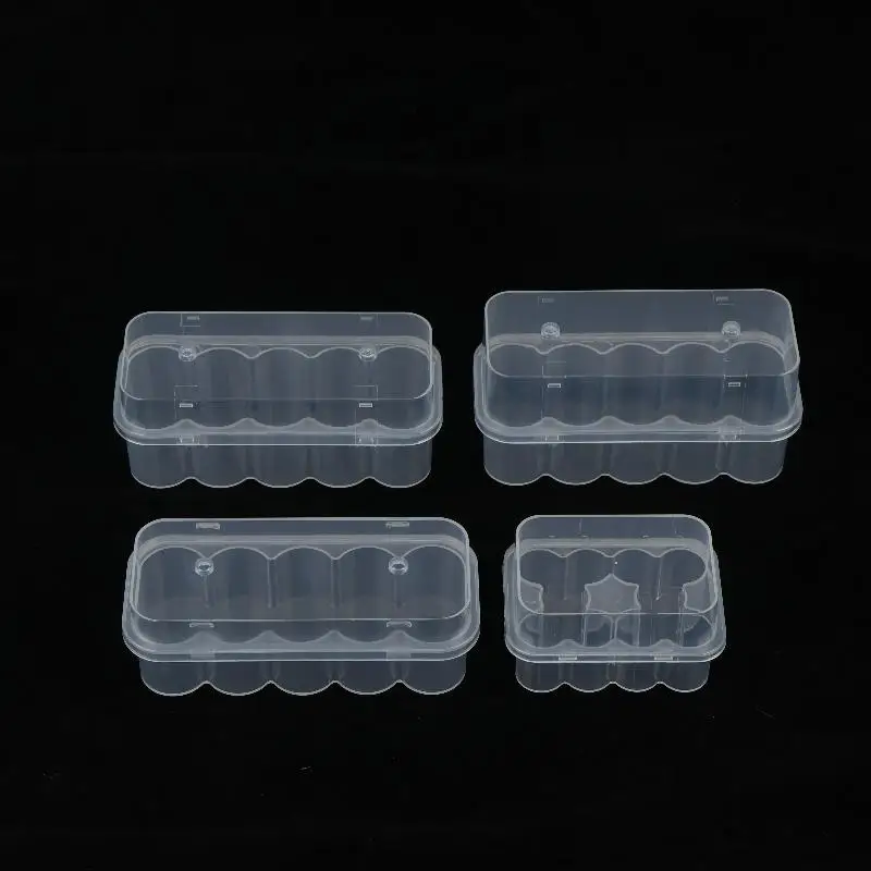 3/5/7/10mL 10-Slot Vial Storage Case Plastic Clear Microtube
