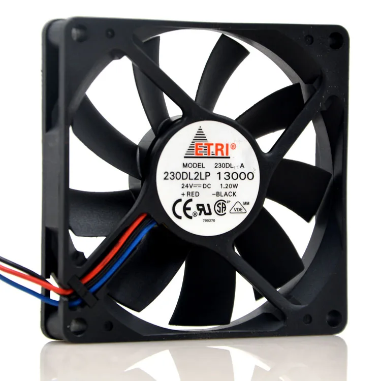 

ETRI 230 dl A 230 dl2lp 13000 8 cm 8015 24 v 1.20 W inverter fan