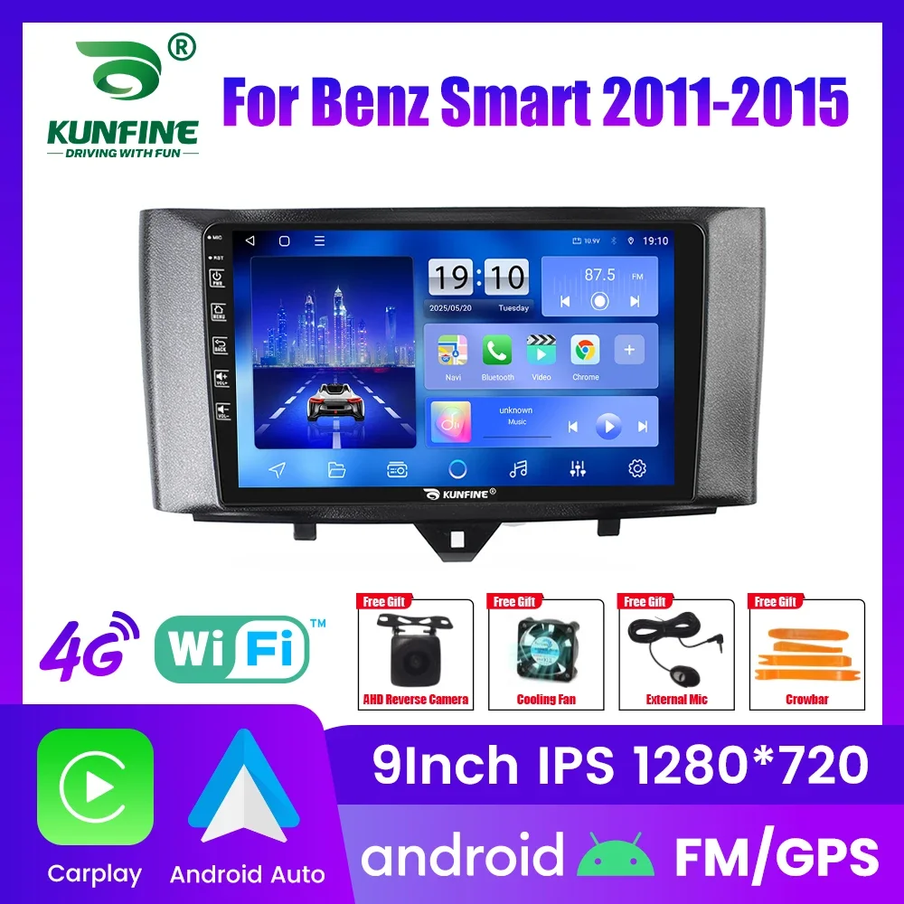 Android Car Radio For Benz Smart 2011-2015 Car Stereo 2Din Octa Core GPS Navigation Player IPS Screen Carplay Android Auto