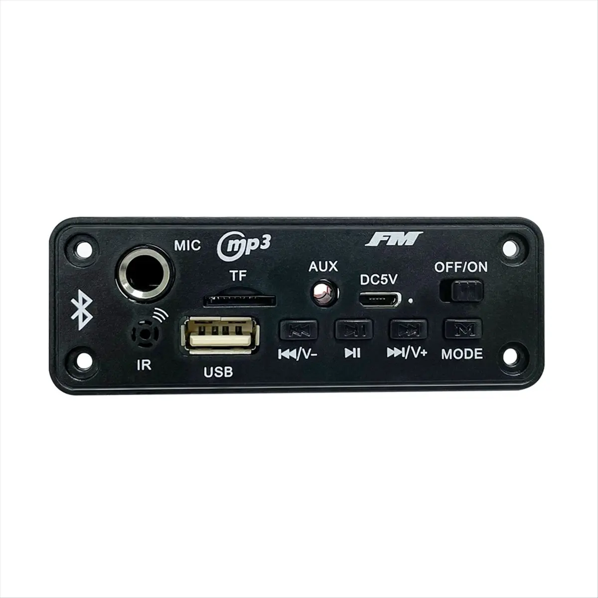 A40I 2x5W Bluetooth Amplifier MP3 Decoder Board Car Mp3 Player Recharge FM Radio Module Microphone TF USB Amplificador