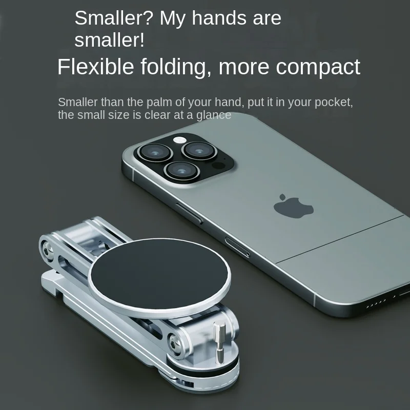 Mocny magnetyczny uchwyt na tablet Ręczny statyw do selfie do iPada iPhone'a 360 °   Obrotowy Składany Do Podróży i Na Biurko Wygodny Model — zdjęcie produktu 6