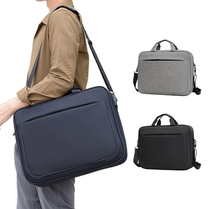 Pastas para laptop Bolsa mensageiro para homens Bolsas com zíper para computador capacidade