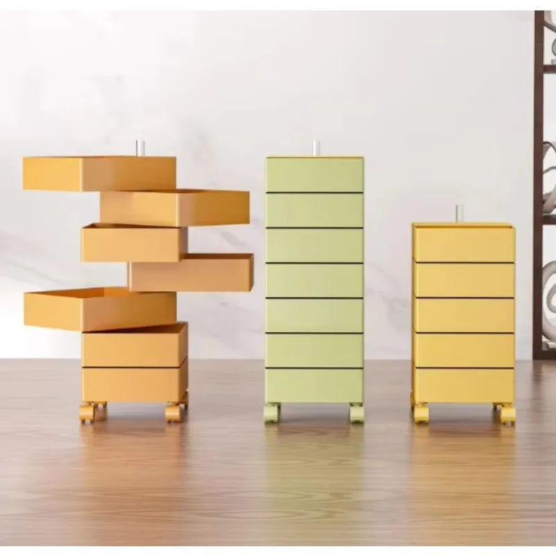 الحد الأدنى من البلاستيك طاولة جانبية لغرفة النوم منضدة طاولة القهوة قابل للتعديل المتداول صالون الشعر عربة مع عجلات أثاث المنزل #2