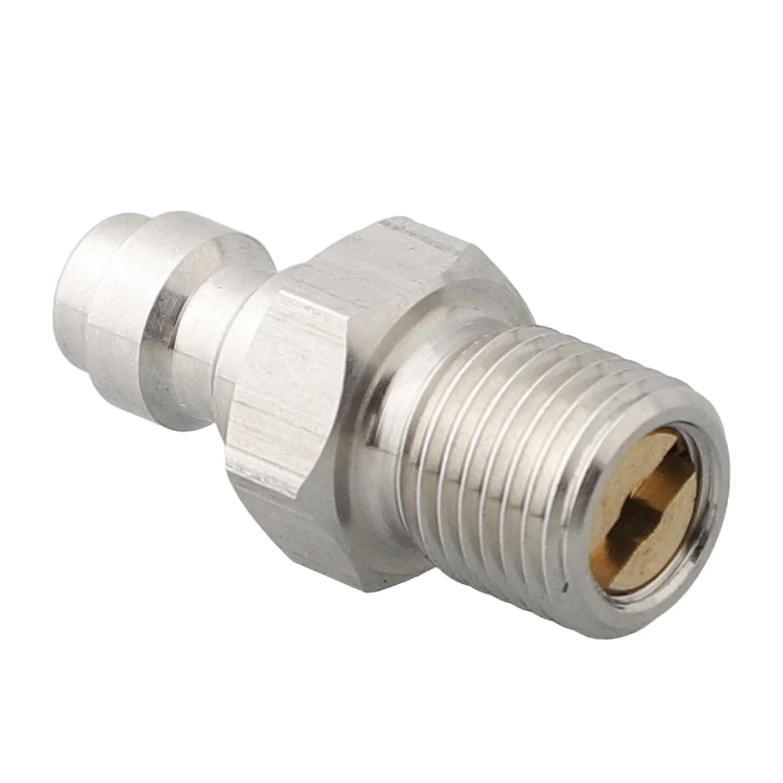 Heavy Duty Construction Stainless Steel Quick Connector Male Corrosion Resistance 8MM Way Valve Filled Pacifier