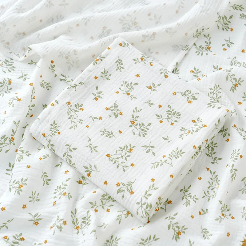 

Summer Baby Blanket Newborn 2 Layers Cotton Baby Swaddle Blankets Soft Infant Receiving Blanket Baby Wrap Crib Quilt Bath Towels