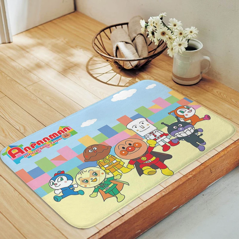 

Room Floor Carpet Anti Slip A-Anpanmans Kitchen Hallway Bedroom Rug Doormat Entrance Door Slip-resistant Bathroom Foot Mat Home
