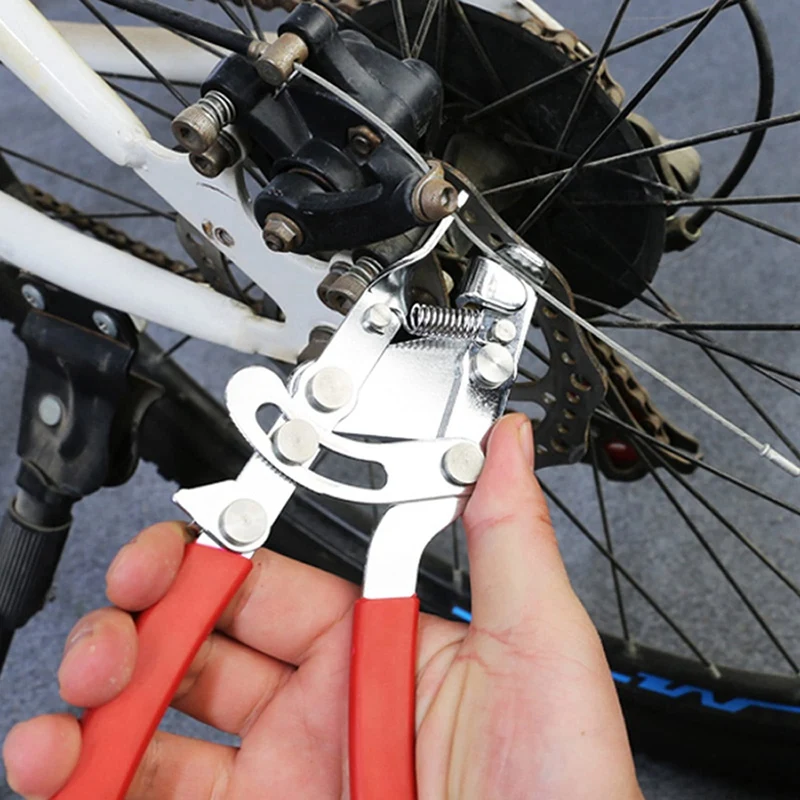 1 PCS Bicycle Brake Shifter Gear Cable Caliper Tension Puller Plier Tool Red&Silver