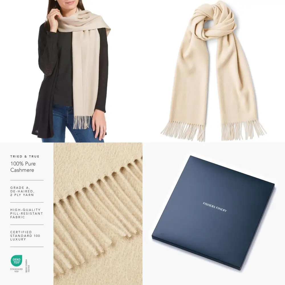 

Женский шарф из 100% кашемира — роскошная зимняя накидка из чистой шерсти — стильный и теплый кашемировый аксессуар