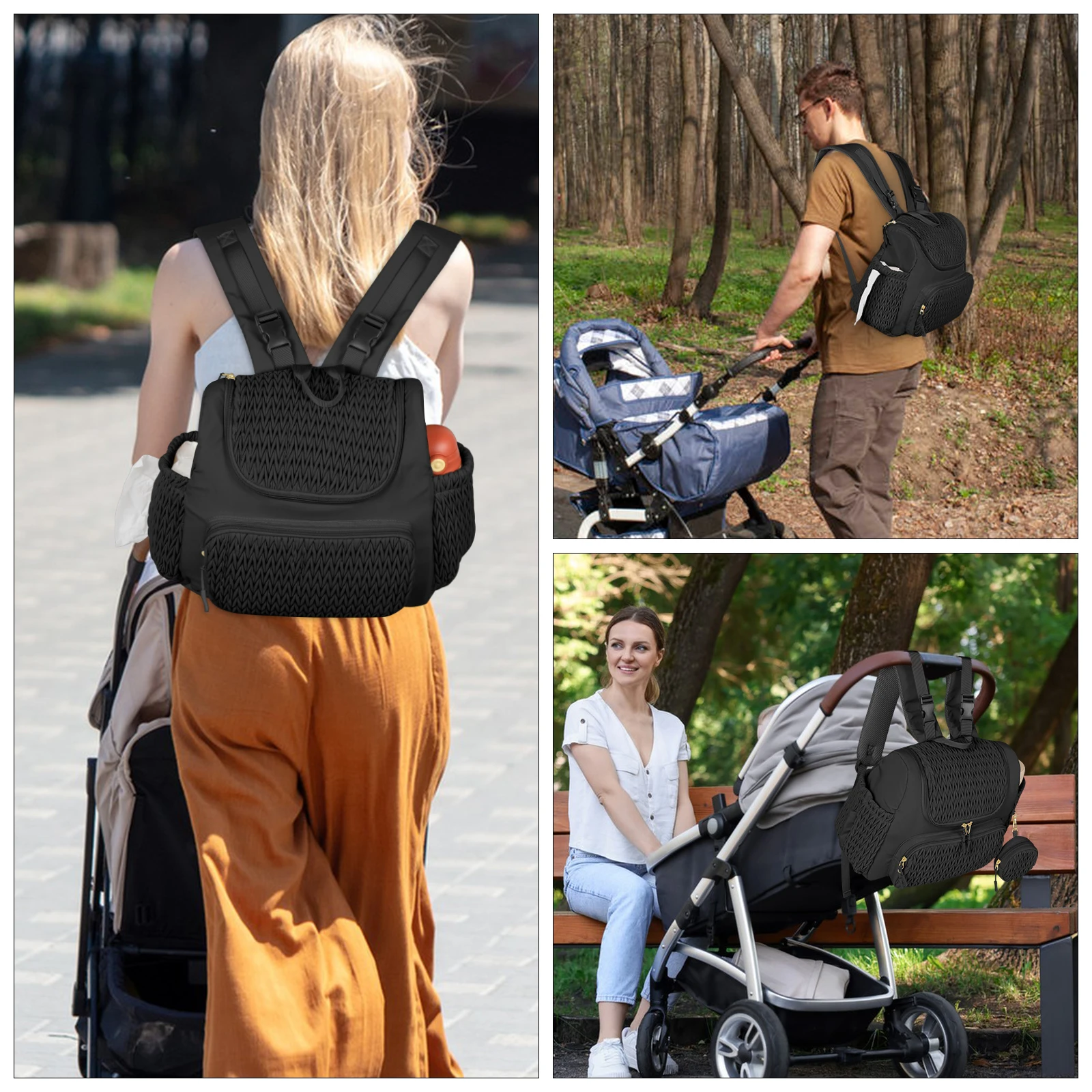 

1 шт. стильная сумка для подгузников, сумка через плечо, портативная сумка для мамы, многофункциональная сумка для хранения, легкая сумка для мамы, вместительная сумка для малыша