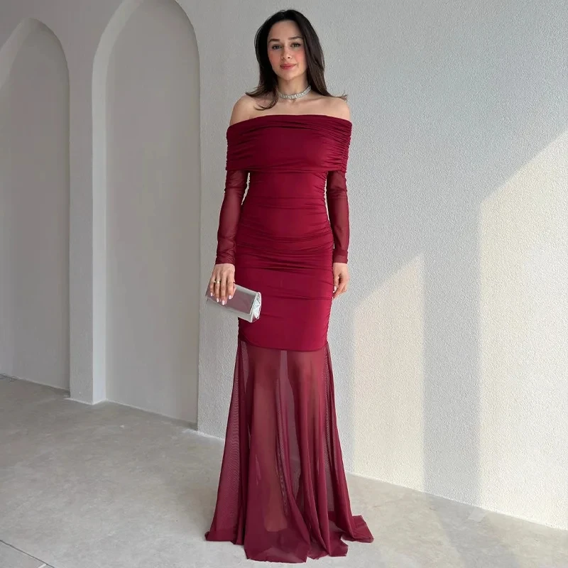 

2026 Spring Summer New Womens Fashion Elegant Solid Color Short Sleeve Tube Top Open Back Bodycon Dress