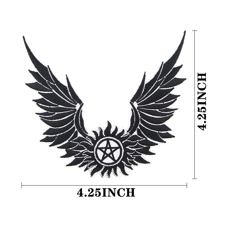 K1084 Supernatural tv Sticker for Clothing Applications Patches on Clothes Iron Embroidered Patch for Backpack Handbag Badge