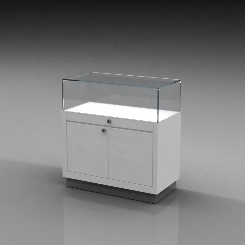 custom，Wood Jewelry Cabinet Retail Used Showcase Table for Jewelry Lockable Jewellery Store Showcase with LED Light