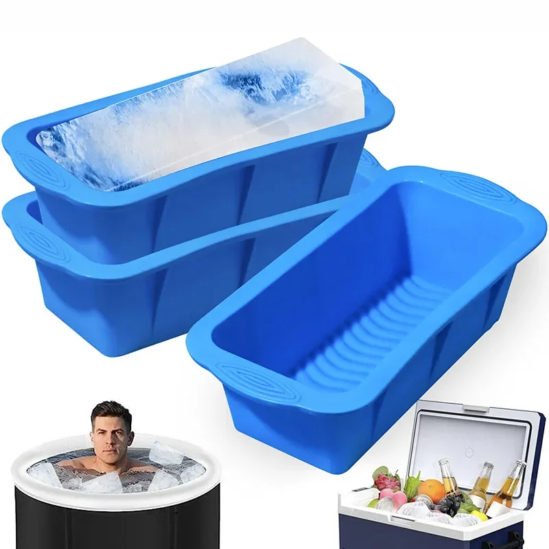 Molde de Hielo de Silicona Extra Grande, 1/3/5 Piezas, Congelación Eficiente, Baño de Hielo, Molde para Cubos de Hielo Grandes, Cubitera, Molde para Bloques de Hielo