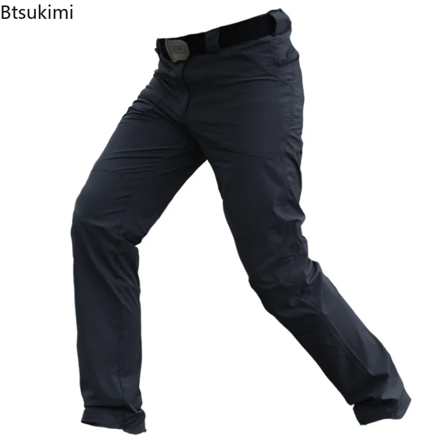 Fashion New Tactical Pants Men's Multi-pocket Wear-resistant Cargo Pants Men Outdoor Casual Training Overalls Quick Dry Trousers