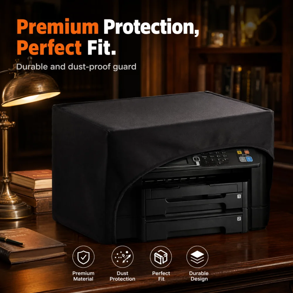 Printer Protector Case, Universal Dust Cover, Fits HP Pro 8610, Epson, Canon, Brother Models
