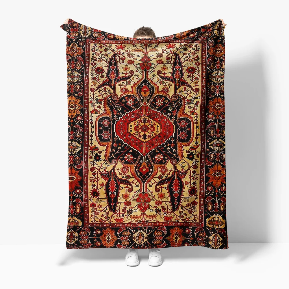Turkish Vintage Kilim Rug Traditional Persian Area Rug Handmade Wool Carpet Home Decor