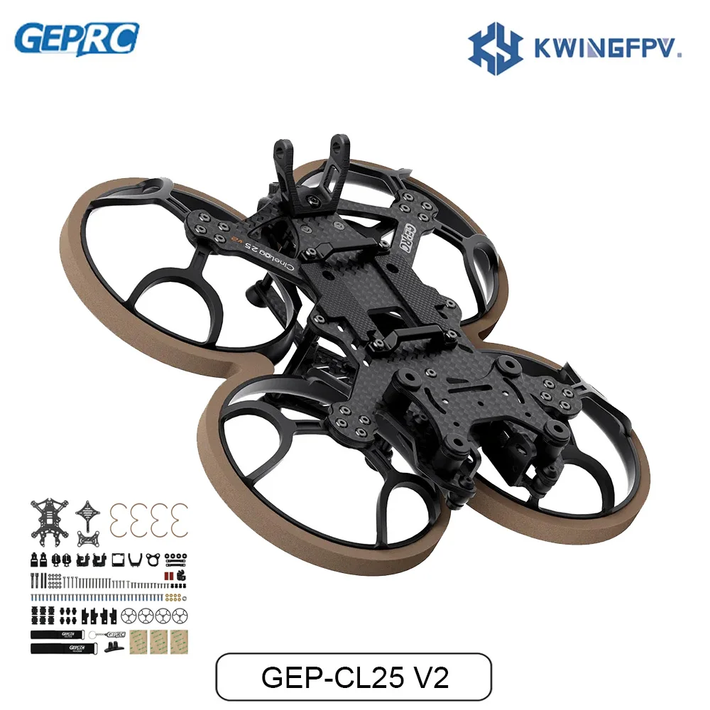 GEP CL25 V2 Frame GEP-CL25 V2 FPV Drone Replaceable Assembly Accessories Quadcopter FPV Freestyle RC Racing Drone Cinelog25 V2