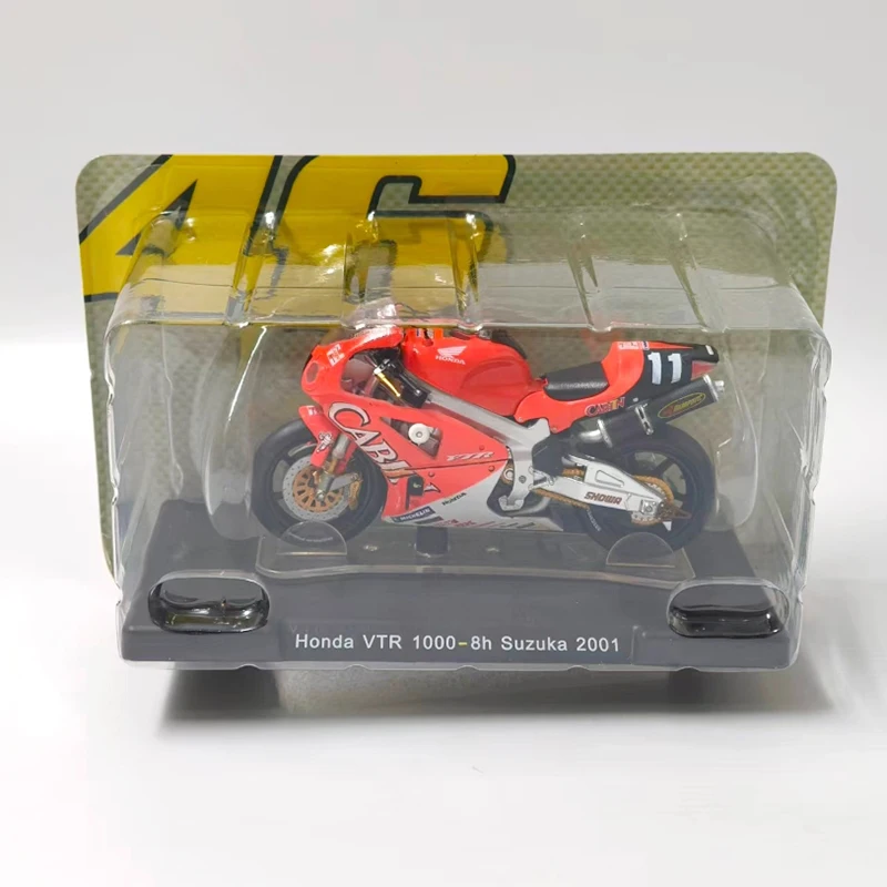 Modèle de voiture en alliage moulé sous pression, échelle 1:18 VTR 1000-8h Suzuka 2001, Collection classique, Souvenir, affichage statique, ornements, cadeau