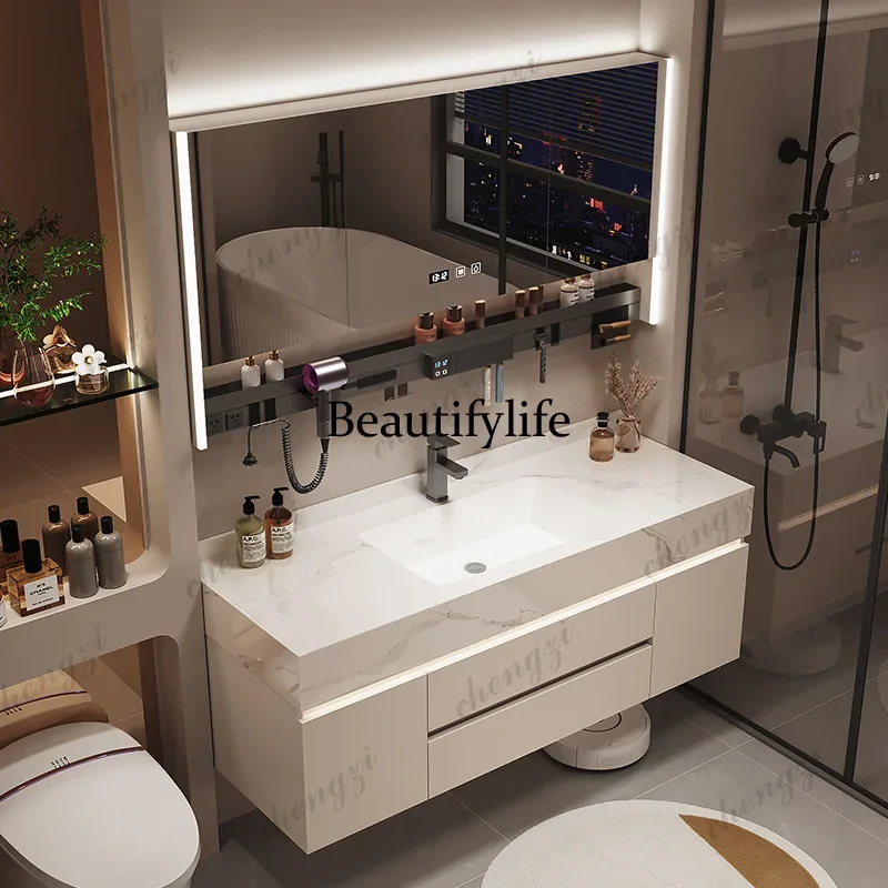 CC Complete Bathroom Cabinet With Sink Furniture Furniture Under Washbasin Open Cabinets Storage Plant Bottle Collection Contain