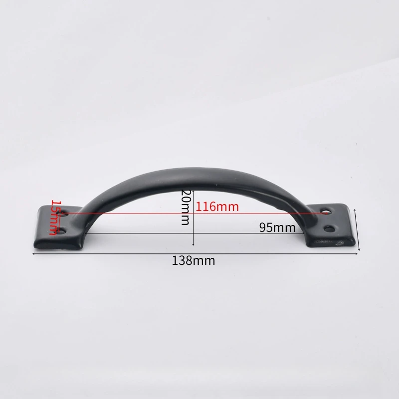 Black Handle Retro Drawer Handle Cabinet Workshop Drawer Cabinet Knob Hardware Furniture Accessories Home Decor Cabinet Handle