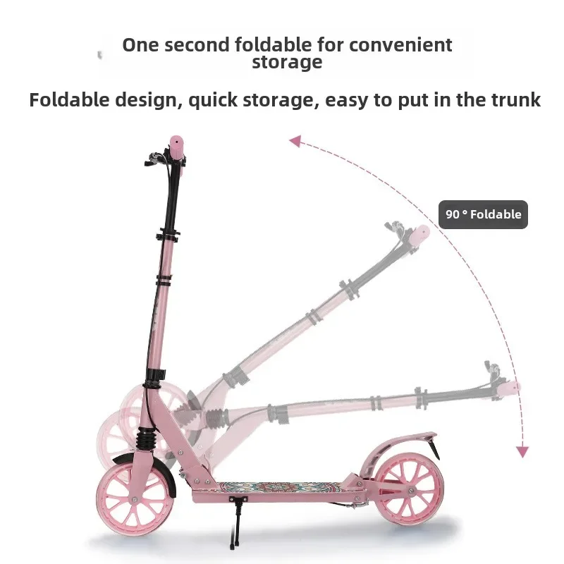 

Foldable Two-Wheeled Scooter for Adult Campus Tools Mobility
