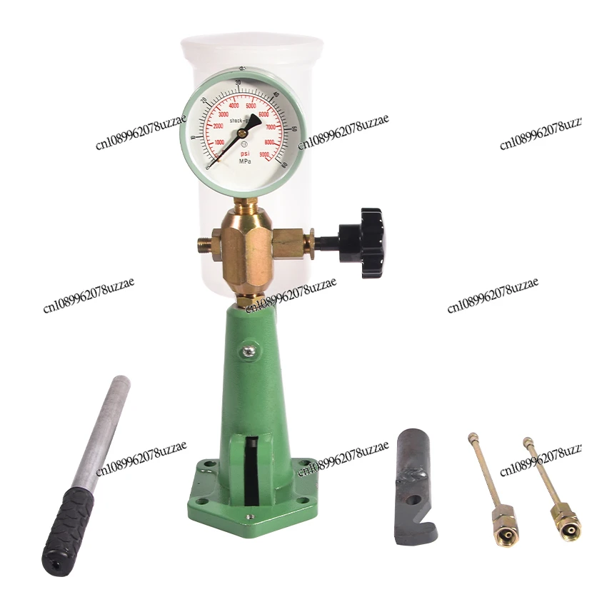 

S80h Diesel Injector Nozzle Calibrator Fuel Nozzle Tester with Dual Scale Gauge with Manual Diesel Booster Pump