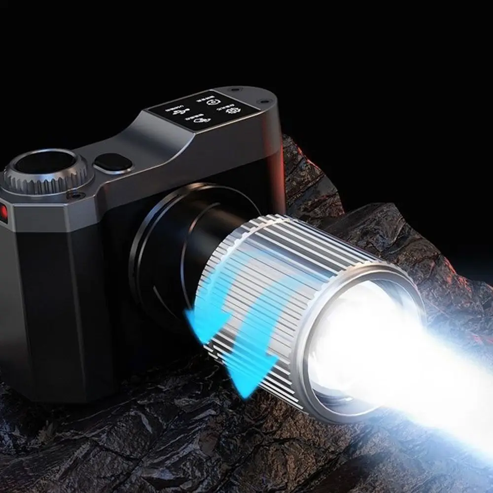 Type -C Rechargeable LED Induction Headlamp High Powerful Waterproof Fishing Headlight Emergency Zoom Flashlight