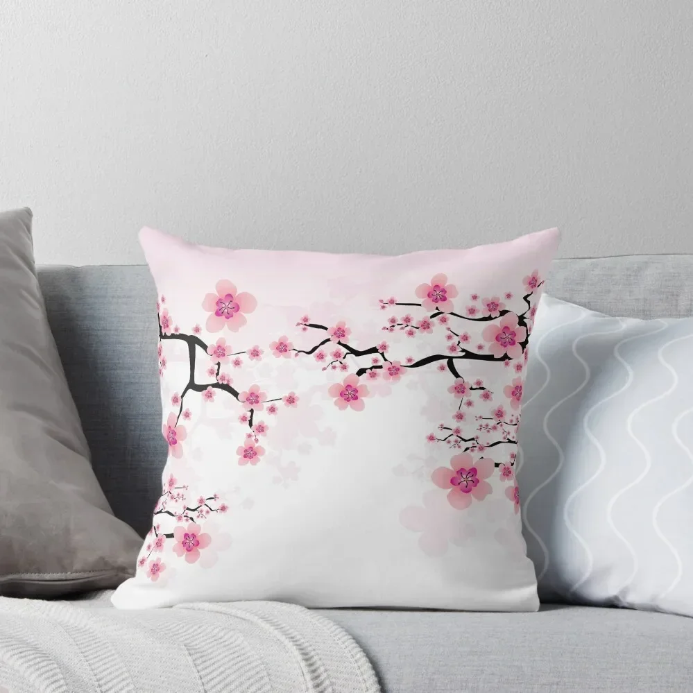 

Dreamy Cherry Blossoms Throw Pillow anime girl Christmas Pillows sleeping pillows Pillow Covers Decorative pillow