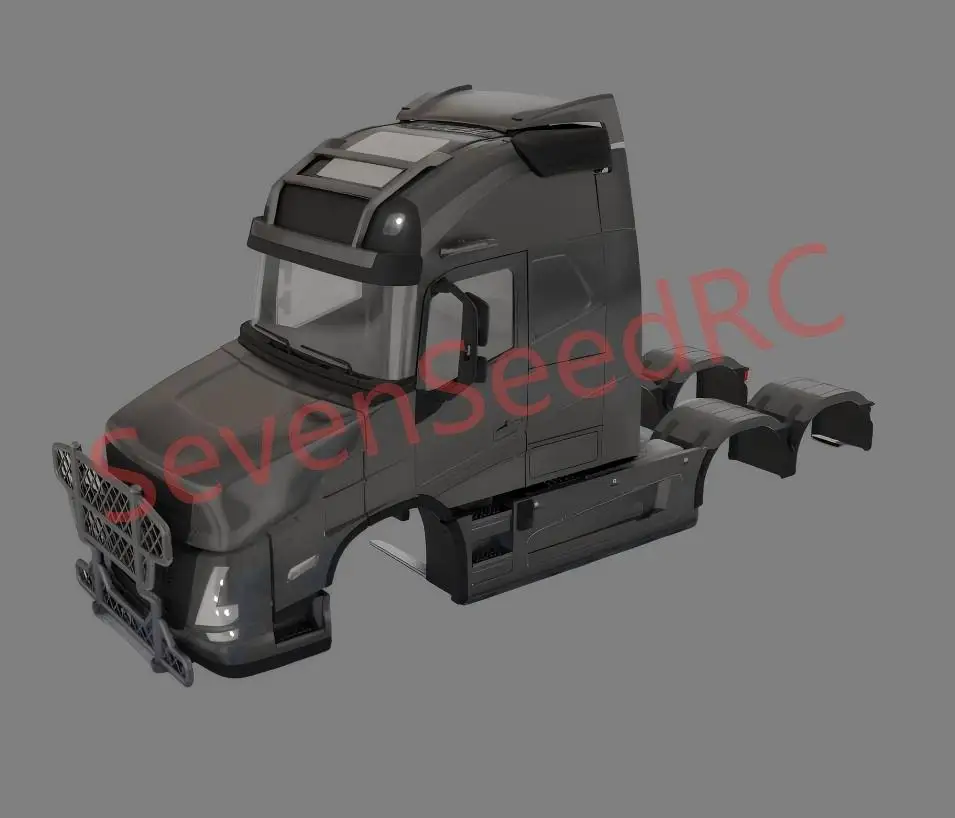 1/14 3D Printed Truck Body Volvo AERO T Fmx Static Dot Model JDM Tamiya Lesu Lxy Scaleclub SCX10 TRX6 Crossrc NT JT4