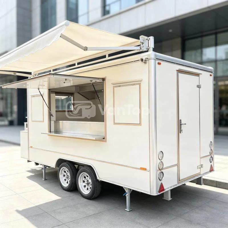 Custom Food Truck Trailer – Fully Equipped Mobile Kitchen for Grill BBQ Pizza Hot Dog Ice Cream & Night Market Snacks