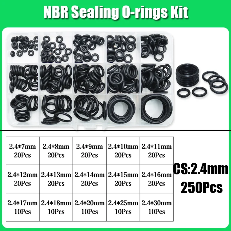 3230x O-Ring Nitrilkautschuk NBR ORing Ölbeständige, verschleißfeste, wasserdichte Dichtungsscheibe Kfz-Wasserhahn-Sanitärdichtung – Detail 13