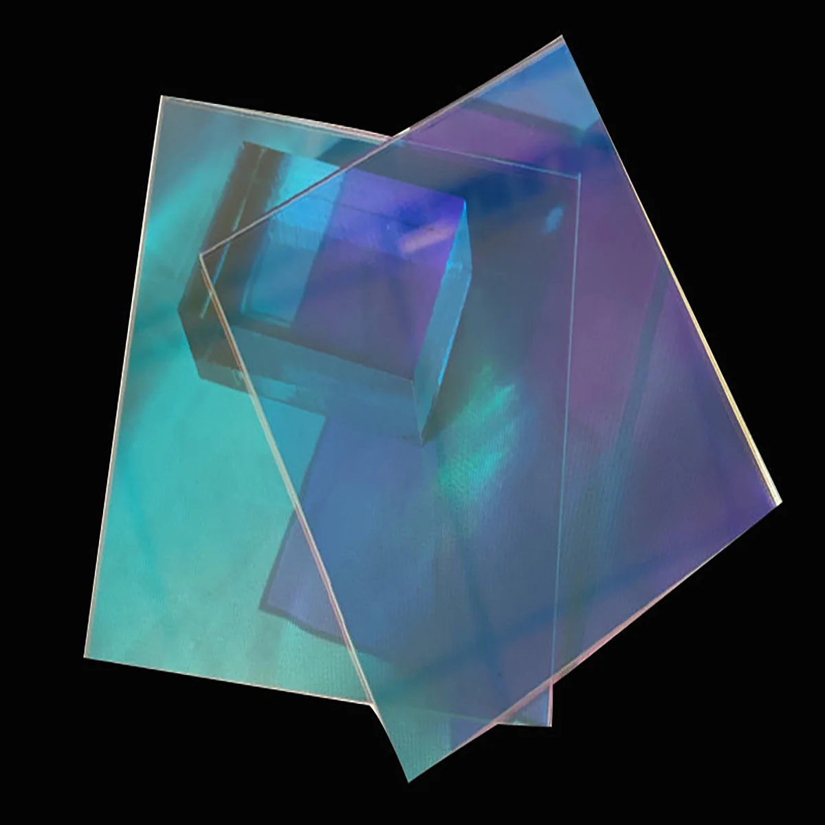 1-8mm Rainbow Iridescent Acrylic Sheet Colorful Holographic Cast Board Laser Cut Panel for DIY Craft Sign Decoration
